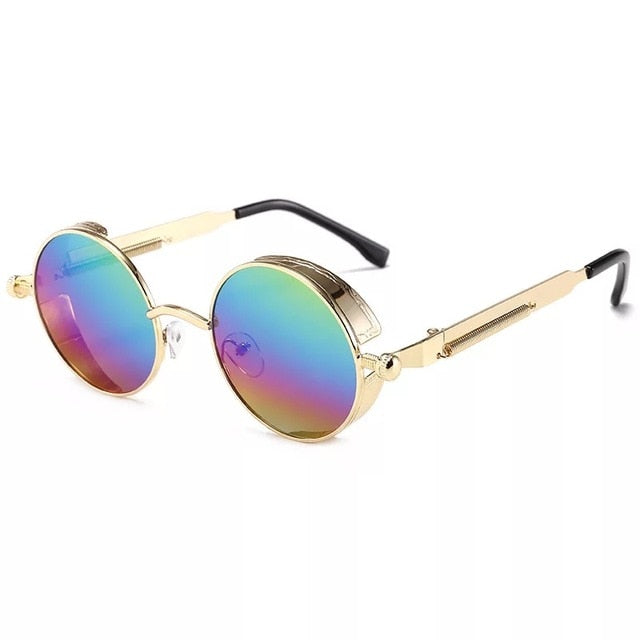 Round Retro Cool Shades. "Rodeo Rider" Sunglasses. Polarized lens. WickedYo